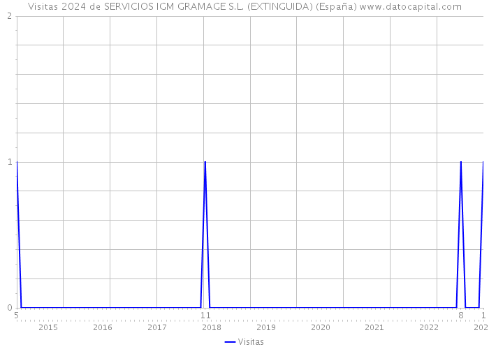 Visitas 2024 de SERVICIOS IGM GRAMAGE S.L. (EXTINGUIDA) (España) 