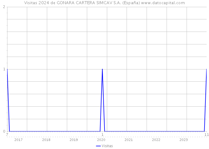 Visitas 2024 de GONARA CARTERA SIMCAV S.A. (España) 