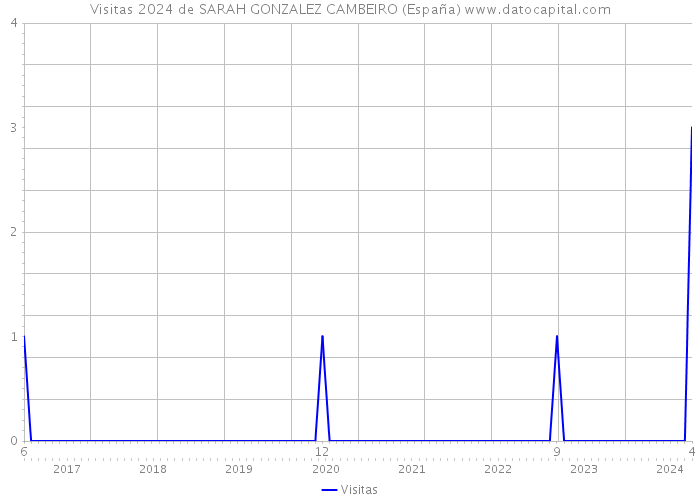 Visitas 2024 de SARAH GONZALEZ CAMBEIRO (España) 