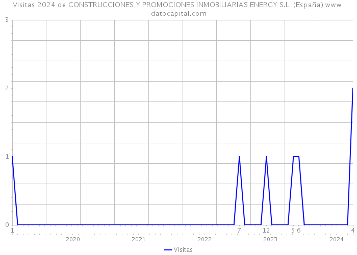 Visitas 2024 de CONSTRUCCIONES Y PROMOCIONES INMOBILIARIAS ENERGY S.L. (España) 