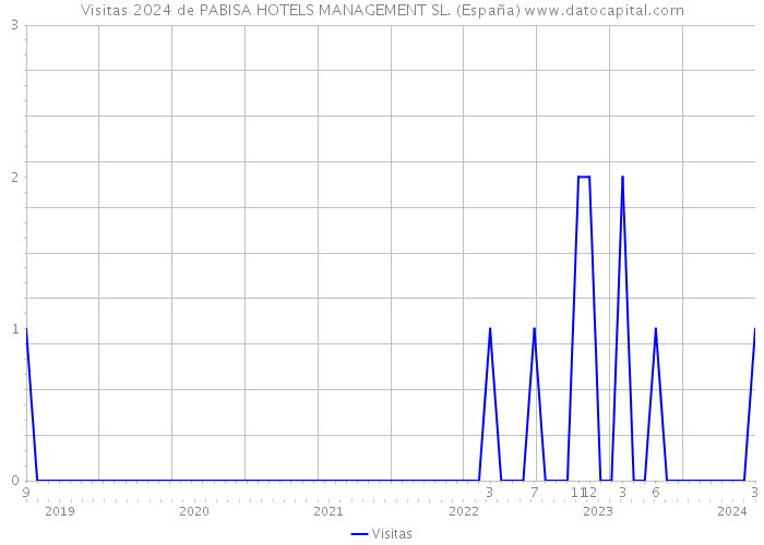 Visitas 2024 de PABISA HOTELS MANAGEMENT SL. (España) 