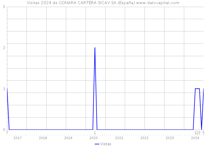 Visitas 2024 de GONARA CARTERA SICAV SA (España) 