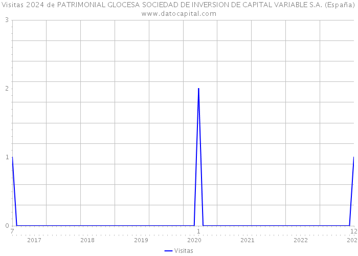 Visitas 2024 de PATRIMONIAL GLOCESA SOCIEDAD DE INVERSION DE CAPITAL VARIABLE S.A. (España) 