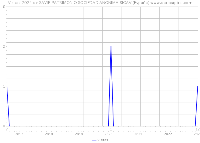 Visitas 2024 de SAVIR PATRIMONIO SOCIEDAD ANONIMA SICAV (España) 