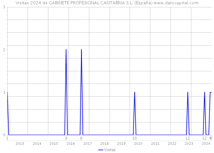 Visitas 2024 de GABINETE PROFESIONAL CANTABRIA S.L. (España) 