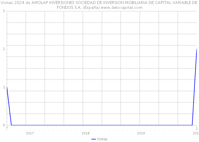 Visitas 2024 de AMOLAP INVERSIONES SOCIEDAD DE INVERSION MOBILIARIA DE CAPITAL VARIABLE DE FONDOS S.A. (España) 