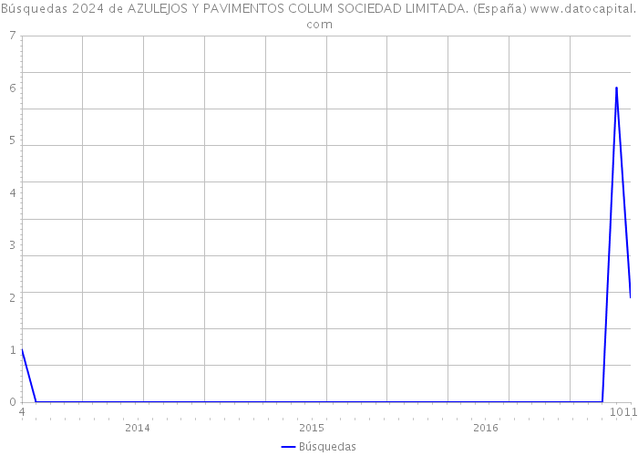 Búsquedas 2024 de AZULEJOS Y PAVIMENTOS COLUM SOCIEDAD LIMITADA. (España) 