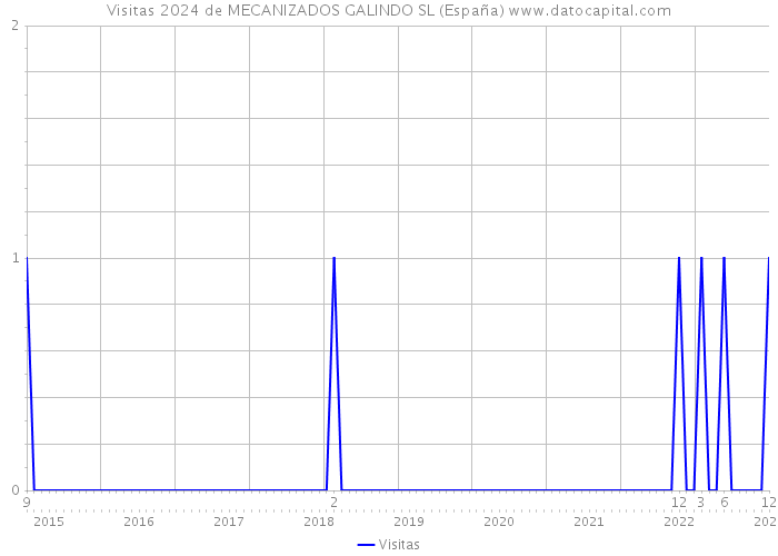 Visitas 2024 de MECANIZADOS GALINDO SL (España) 