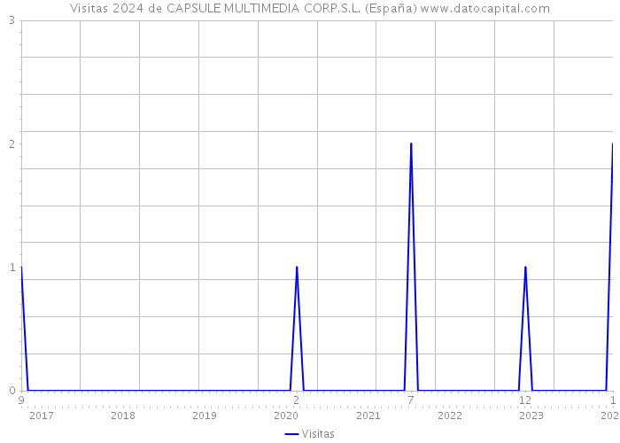 Visitas 2024 de CAPSULE MULTIMEDIA CORP.S.L. (España) 