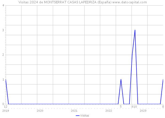 Visitas 2024 de MONTSERRAT CASAS LAPEDRIZA (España) 