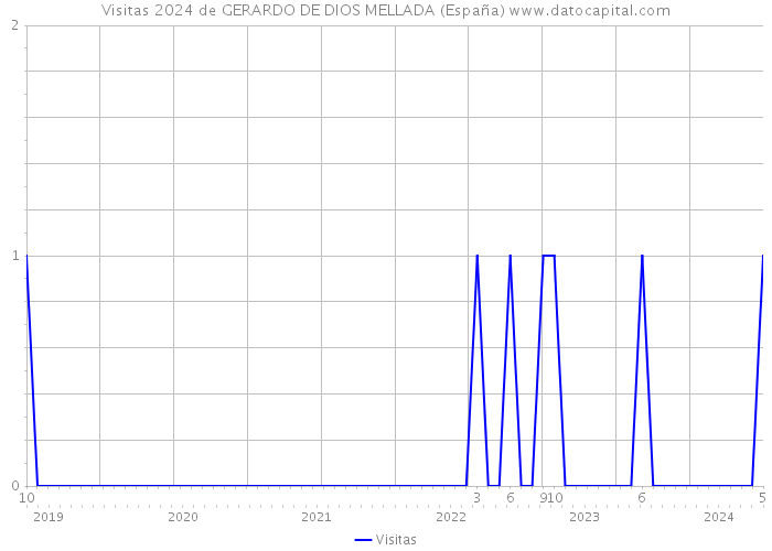 Visitas 2024 de GERARDO DE DIOS MELLADA (España) 