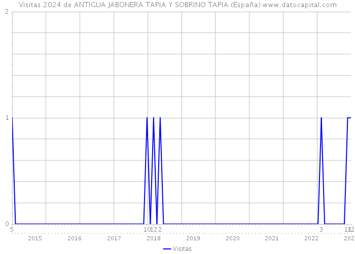 Visitas 2024 de ANTIGUA JABONERA TAPIA Y SOBRINO TAPIA (España) 