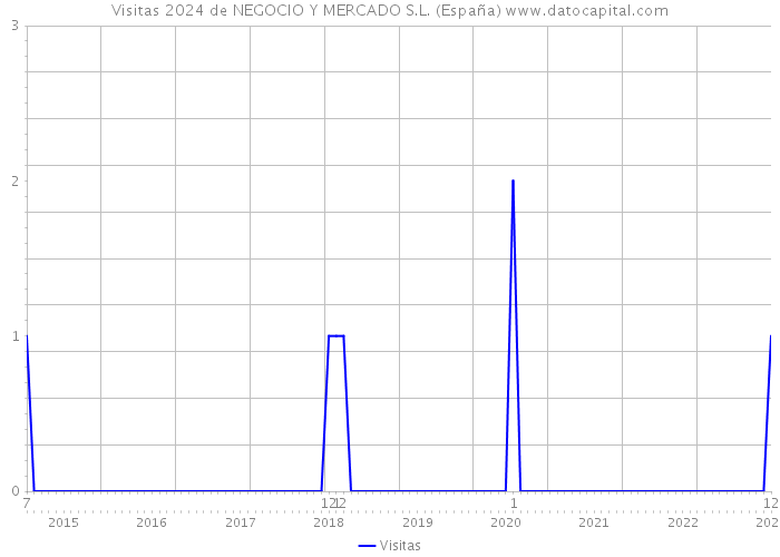 Visitas 2024 de NEGOCIO Y MERCADO S.L. (España) 