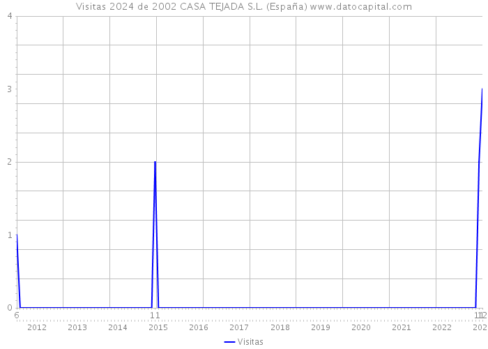 Visitas 2024 de 2002 CASA TEJADA S.L. (España) 