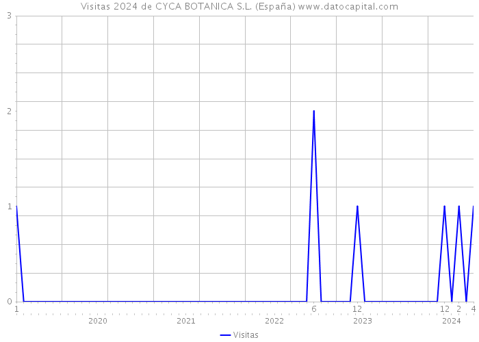 Visitas 2024 de CYCA BOTANICA S.L. (España) 