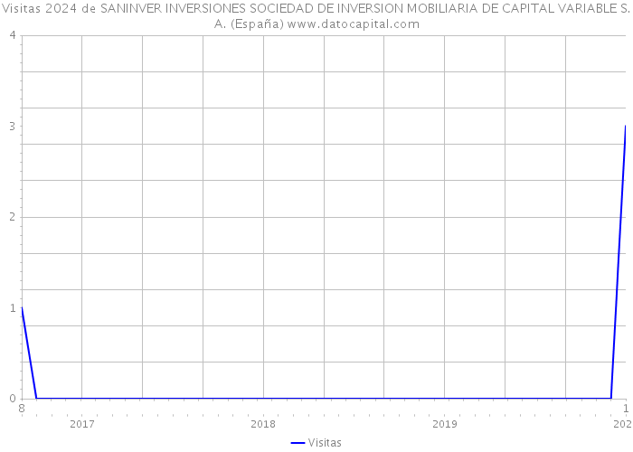 Visitas 2024 de SANINVER INVERSIONES SOCIEDAD DE INVERSION MOBILIARIA DE CAPITAL VARIABLE S.A. (España) 