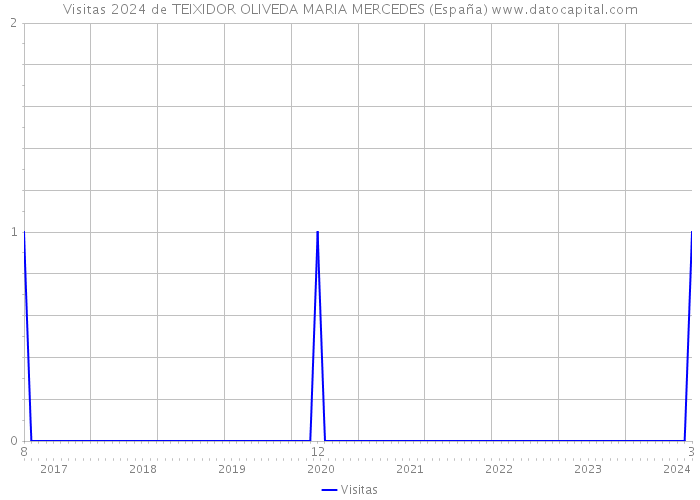 Visitas 2024 de TEIXIDOR OLIVEDA MARIA MERCEDES (España) 
