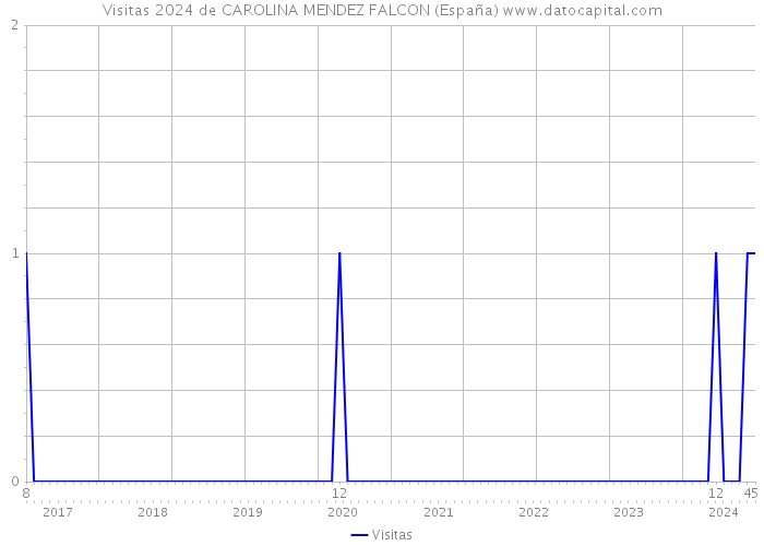 Visitas 2024 de CAROLINA MENDEZ FALCON (España) 