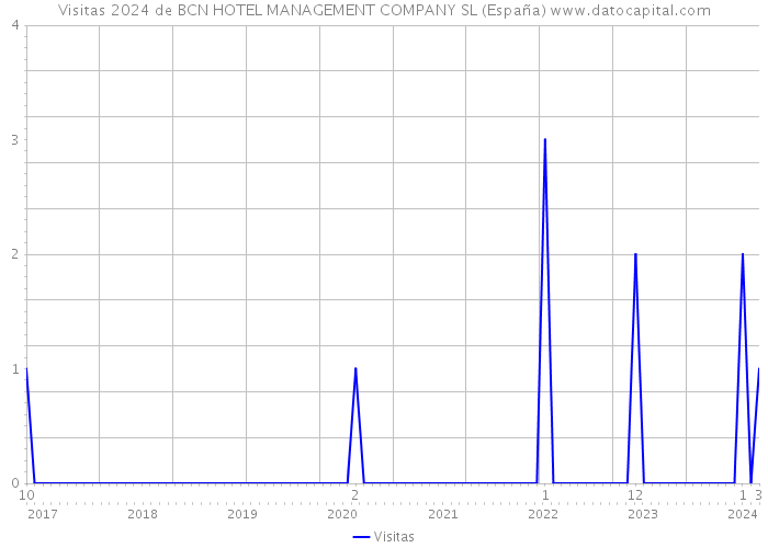 Visitas 2024 de BCN HOTEL MANAGEMENT COMPANY SL (España) 