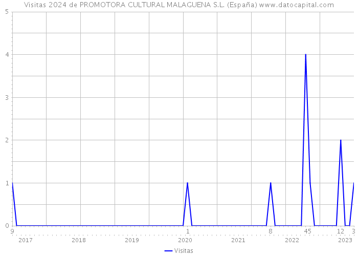 Visitas 2024 de PROMOTORA CULTURAL MALAGUENA S.L. (España) 