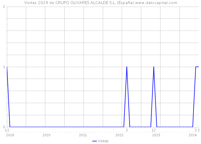 Visitas 2024 de GRUPO OLIVARES ALCALDE S.L. (España) 