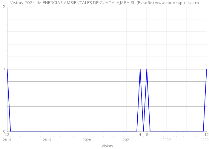 Visitas 2024 de ENERGIAS AMBIENTALES DE GUADALAJARA SL (España) 
