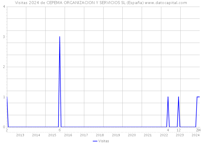 Visitas 2024 de CEPEMA ORGANIZACION Y SERVICIOS SL (España) 