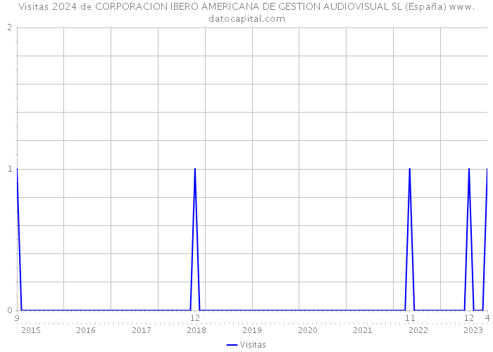 Visitas 2024 de CORPORACION IBERO AMERICANA DE GESTION AUDIOVISUAL SL (España) 
