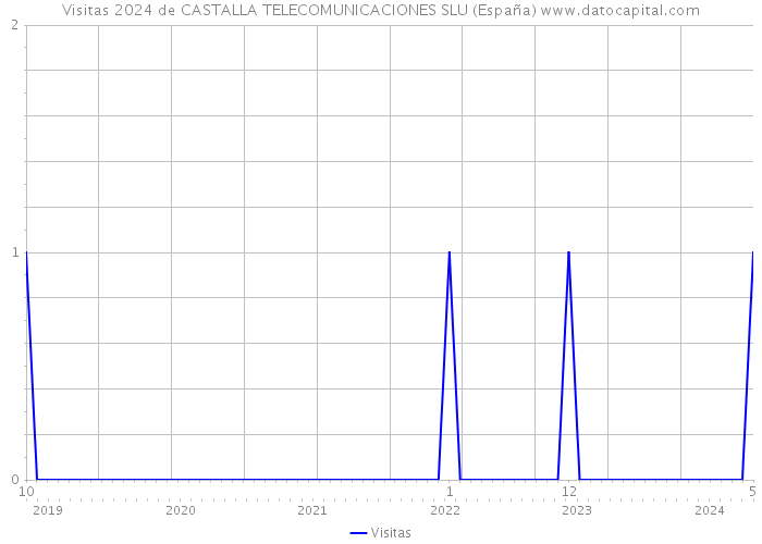 Visitas 2024 de CASTALLA TELECOMUNICACIONES SLU (España) 