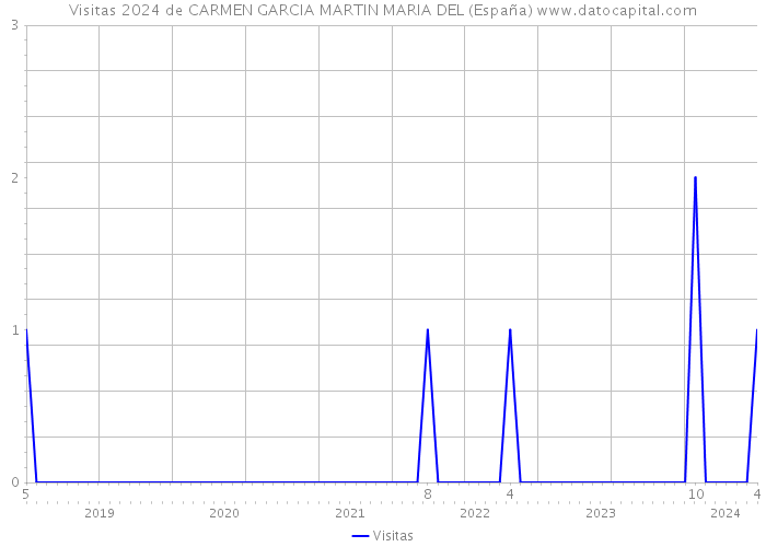 Visitas 2024 de CARMEN GARCIA MARTIN MARIA DEL (España) 