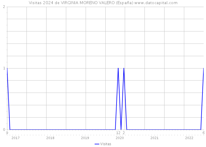 Visitas 2024 de VIRGINIA MORENO VALERO (España) 