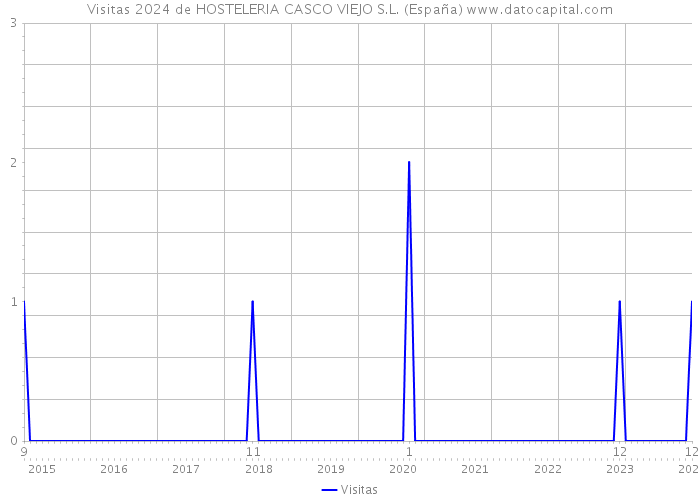 Visitas 2024 de HOSTELERIA CASCO VIEJO S.L. (España) 