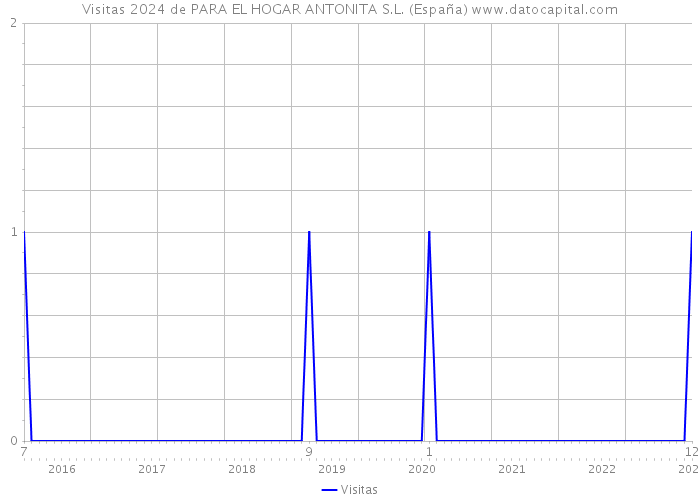 Visitas 2024 de PARA EL HOGAR ANTONITA S.L. (España) 