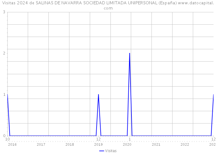 Visitas 2024 de SALINAS DE NAVARRA SOCIEDAD LIMITADA UNIPERSONAL (España) 