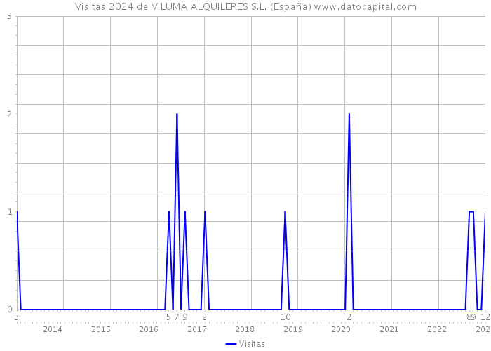 Visitas 2024 de VILUMA ALQUILERES S.L. (España) 