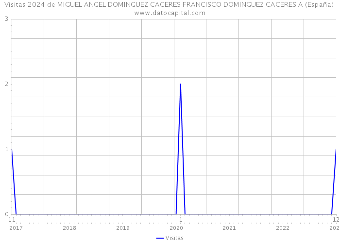 Visitas 2024 de MIGUEL ANGEL DOMINGUEZ CACERES FRANCISCO DOMINGUEZ CACERES A (España) 