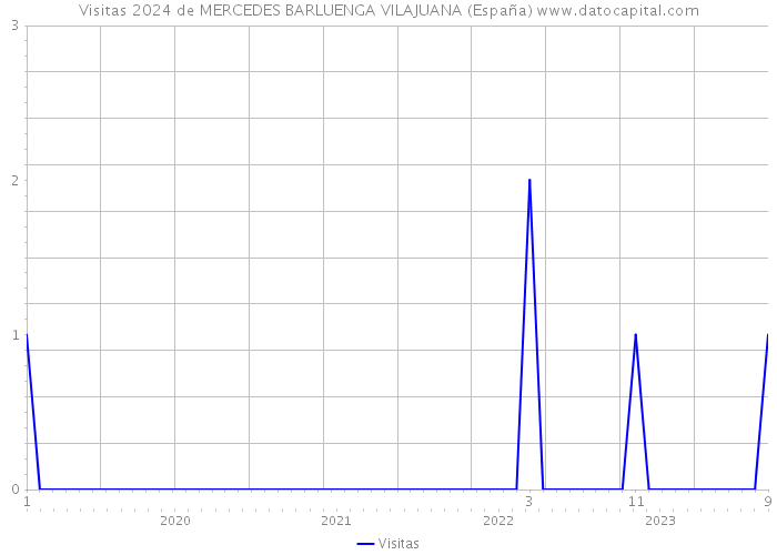 Visitas 2024 de MERCEDES BARLUENGA VILAJUANA (España) 