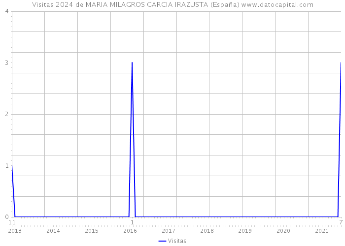 Visitas 2024 de MARIA MILAGROS GARCIA IRAZUSTA (España) 