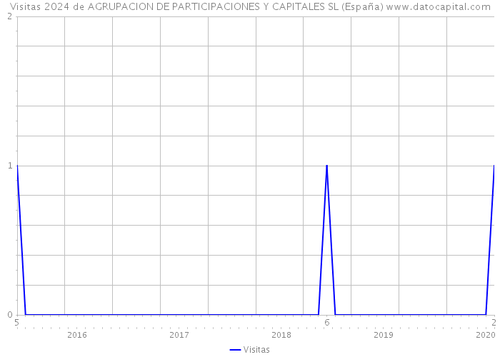 Visitas 2024 de AGRUPACION DE PARTICIPACIONES Y CAPITALES SL (España) 