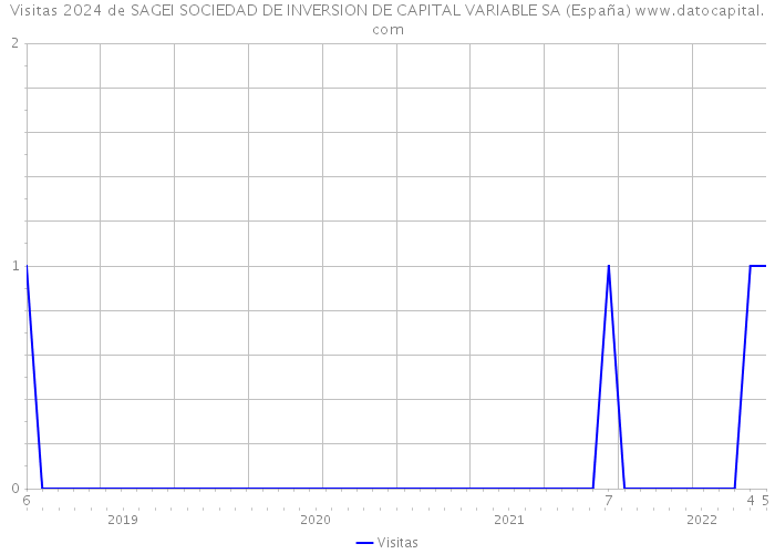 Visitas 2024 de SAGEI SOCIEDAD DE INVERSION DE CAPITAL VARIABLE SA (España) 