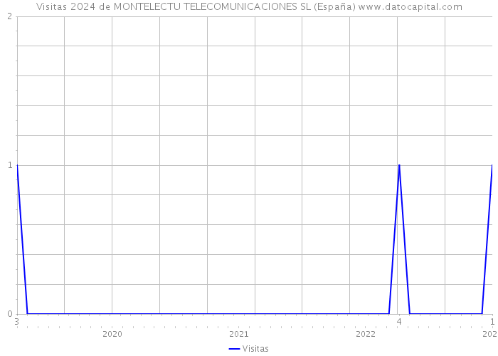 Visitas 2024 de MONTELECTU TELECOMUNICACIONES SL (España) 