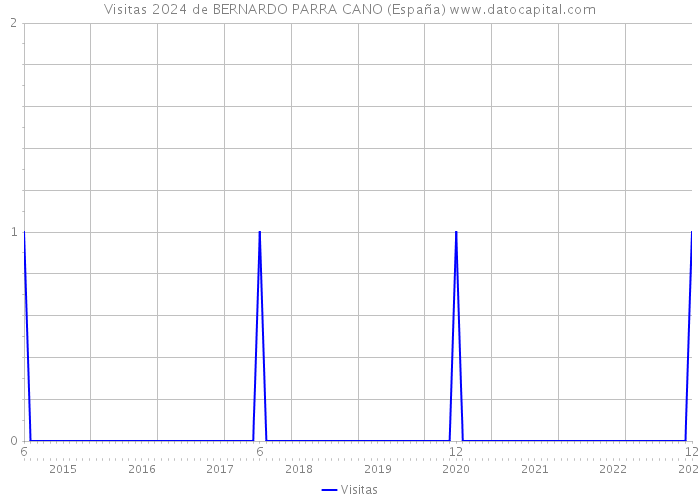 Visitas 2024 de BERNARDO PARRA CANO (España) 