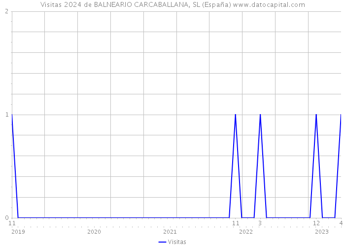 Visitas 2024 de BALNEARIO CARCABALLANA, SL (España) 