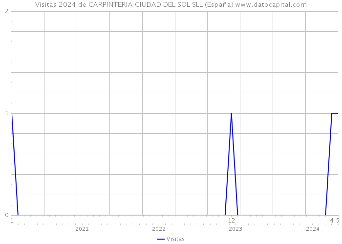 Visitas 2024 de CARPINTERIA CIUDAD DEL SOL SLL (España) 