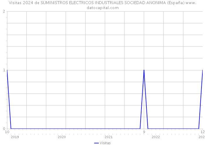 Visitas 2024 de SUMINISTROS ELECTRICOS INDUSTRIALES SOCIEDAD ANONIMA (España) 
