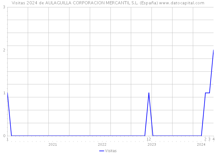 Visitas 2024 de AULAGUILLA CORPORACION MERCANTIL S.L. (España) 