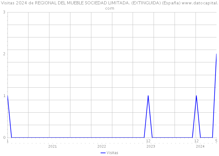 Visitas 2024 de REGIONAL DEL MUEBLE SOCIEDAD LIMITADA. (EXTINGUIDA) (España) 