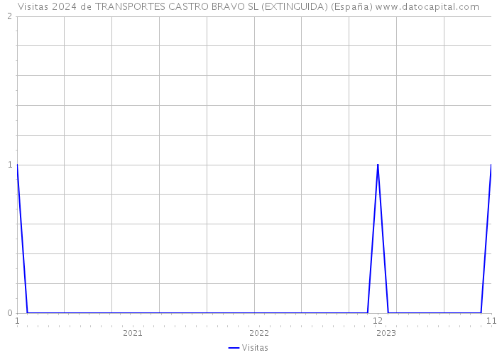 Visitas 2024 de TRANSPORTES CASTRO BRAVO SL (EXTINGUIDA) (España) 