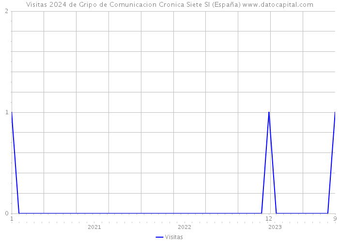 Visitas 2024 de Gripo de Comunicacion Cronica Siete Sl (España) 