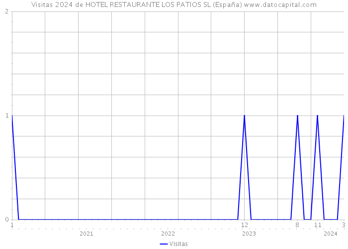 Visitas 2024 de HOTEL RESTAURANTE LOS PATIOS SL (España) 